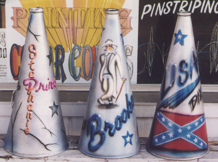 Airbrushed Megaphones