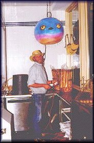 fiber optic fish at The Wharf (restaurant) - Tampa Airport